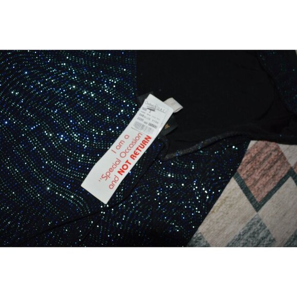 NWT Vintage y2k Gunne Sax Jessica McClintock Blue Sequined Gown Junior Size 11 - Picture 5 of 9